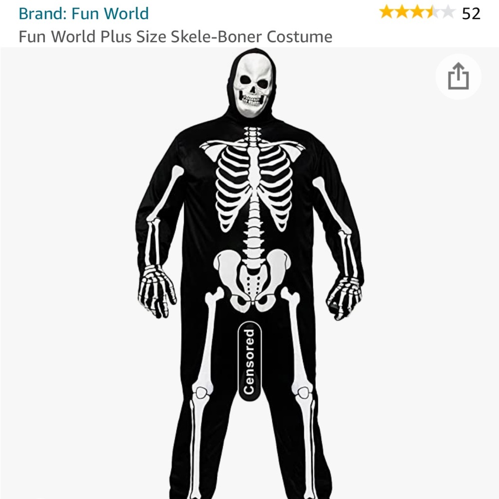 Skeleboner Halloween costume one size